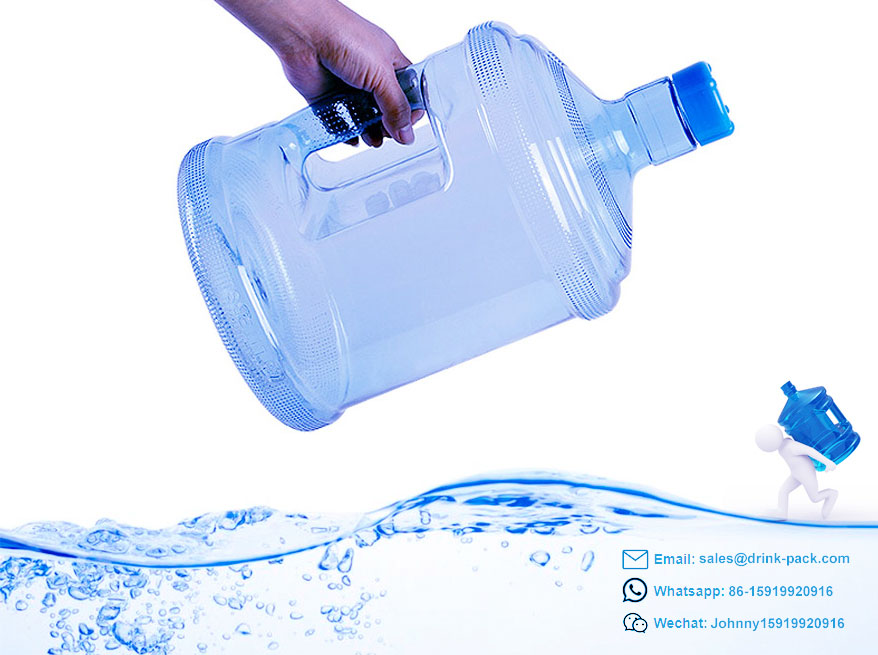 2 gallon plastic water bottle with handle