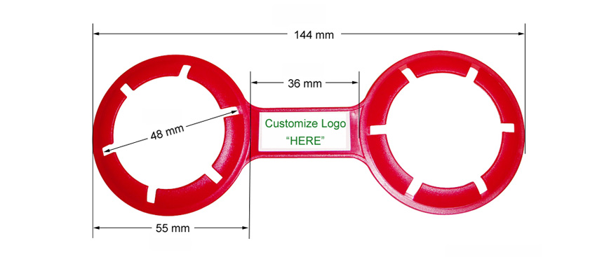 48mm Twin Pack Plastic Hanging Ring