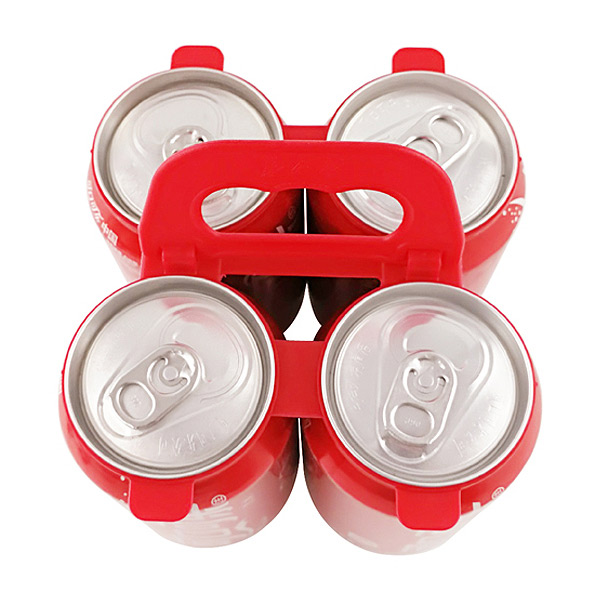 Quad Pack 53mm Plastic Rings Holder For Canned Food