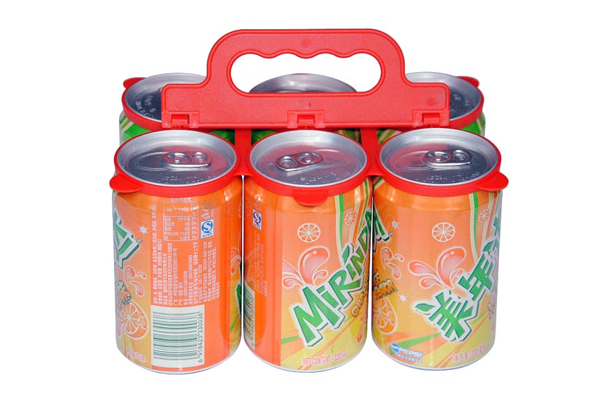 6 Pack Plastic Beer Cans Carrier 