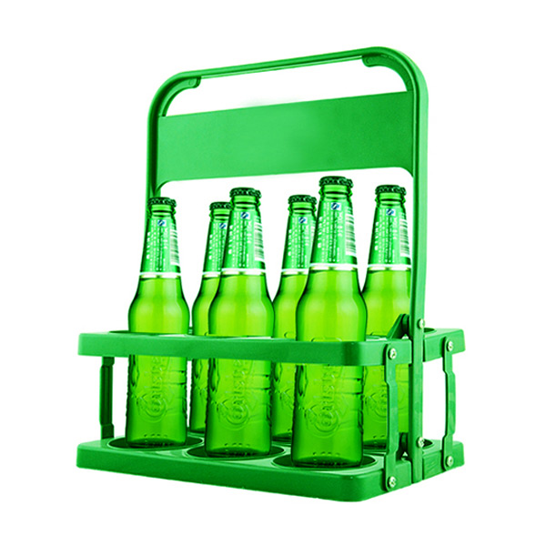 Foldable Plastic 6 Pack Beer Bottle Holder
