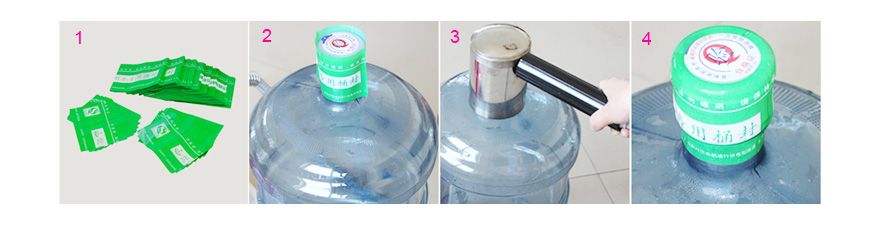 How To Seal The PVC Shrink Sleeve Label For 5 Gallon Water Bottle