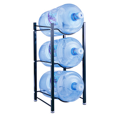 3 Tiered Steel 5 Gallon Water Bottle Storage Rack