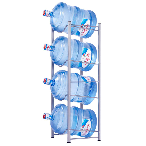 4 Tiered Steel 5 Gallon Water Bottle Storage Holder