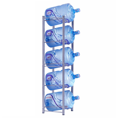5 Tiered Steel 5 Gallon Water Bottle Storage Shelf