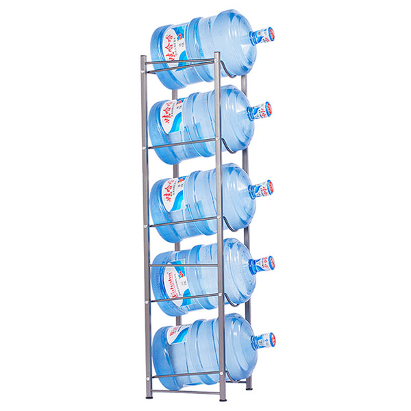 5 Tiered Steel 5 Gallon Water Bottle Storage Shelf